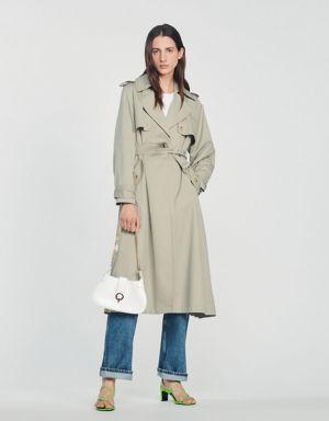 Trench coat with pleated back Login to add to Wish list