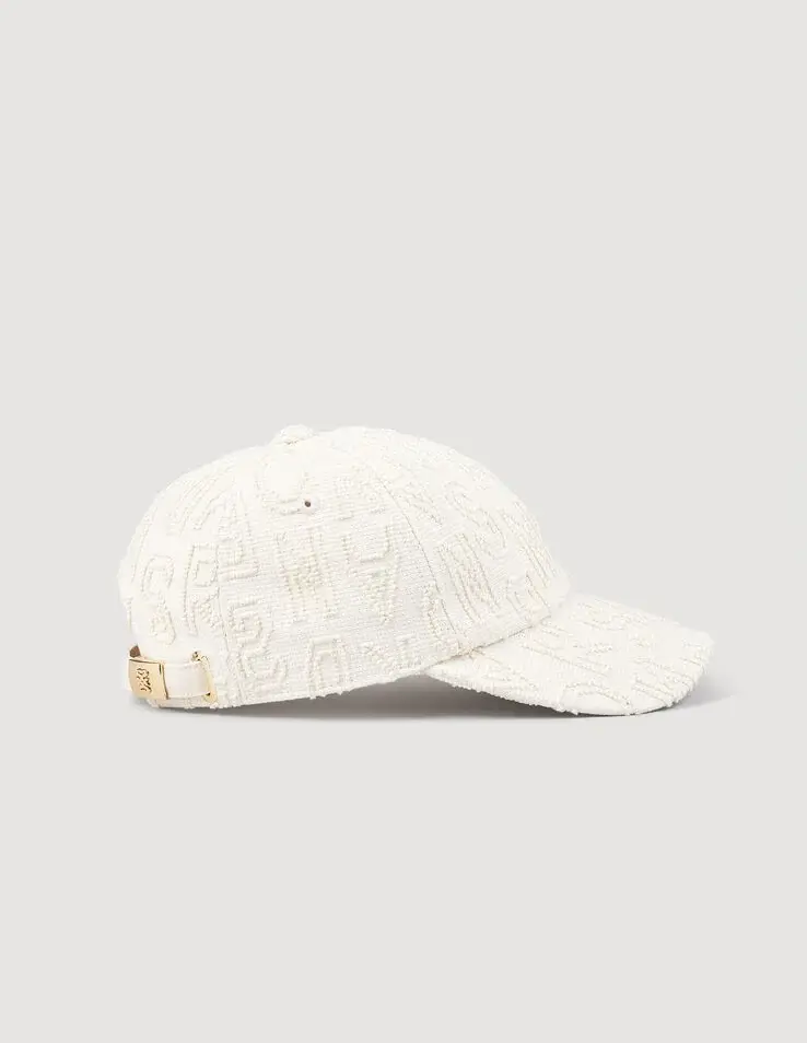 Sandro Cloth cap with embroidered letters. 1