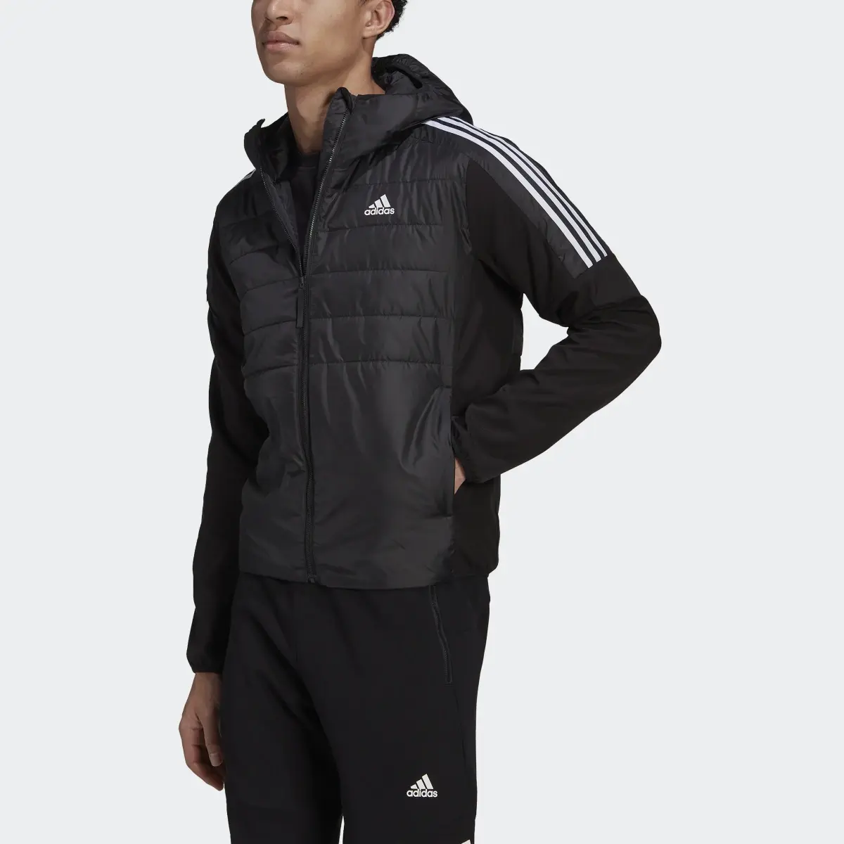 Adidas Essentials Insulated Hooded Hybrid Jacke. 1