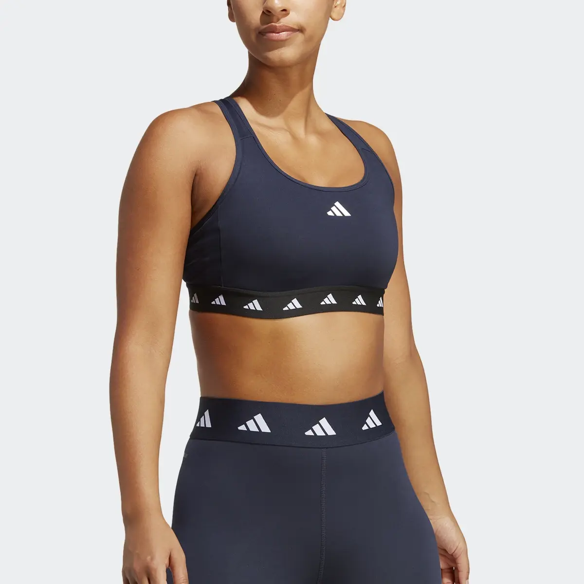 Adidas Reggiseno sportivo Powerreact Training Medium-Support Techfit. 1