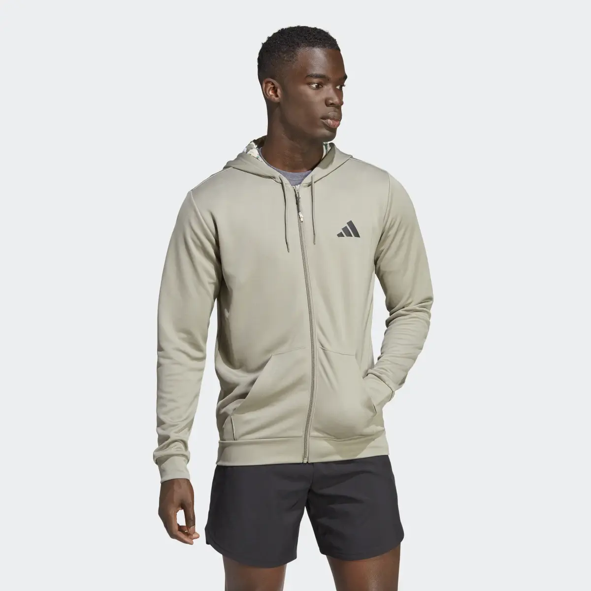 Adidas Train Essentials Seasonal Training Full-Zip Jacket. 2