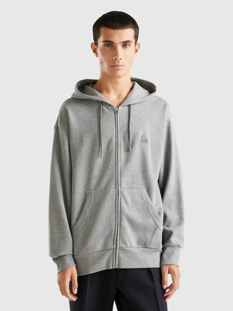 Benetton warm hoodie with zip. 1