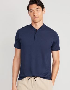 Old Navy Performance Core Banded-Collar Polo for Men blue