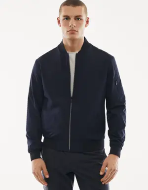 Mango Bomber jacket made of water-repellent technical fabric