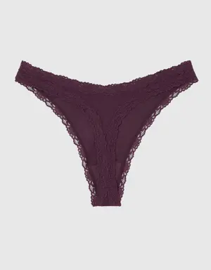 Ultrasoft Modal High Leg Thong Panty