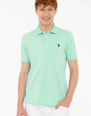 Erkek Açık Yeşil Basic T-shirt