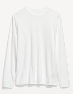 Old Navy Soft-Washed Crew-Neck Long-Sleeve T-Shirt for Men white