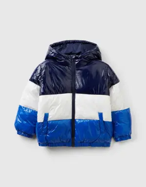 color block padded jacket