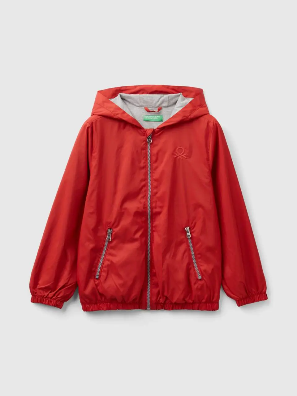 Benetton nylon jacket with hood. 1