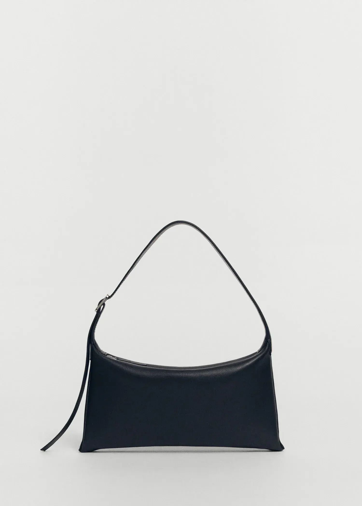 Mango Leather shoulder bag with buckle. 3