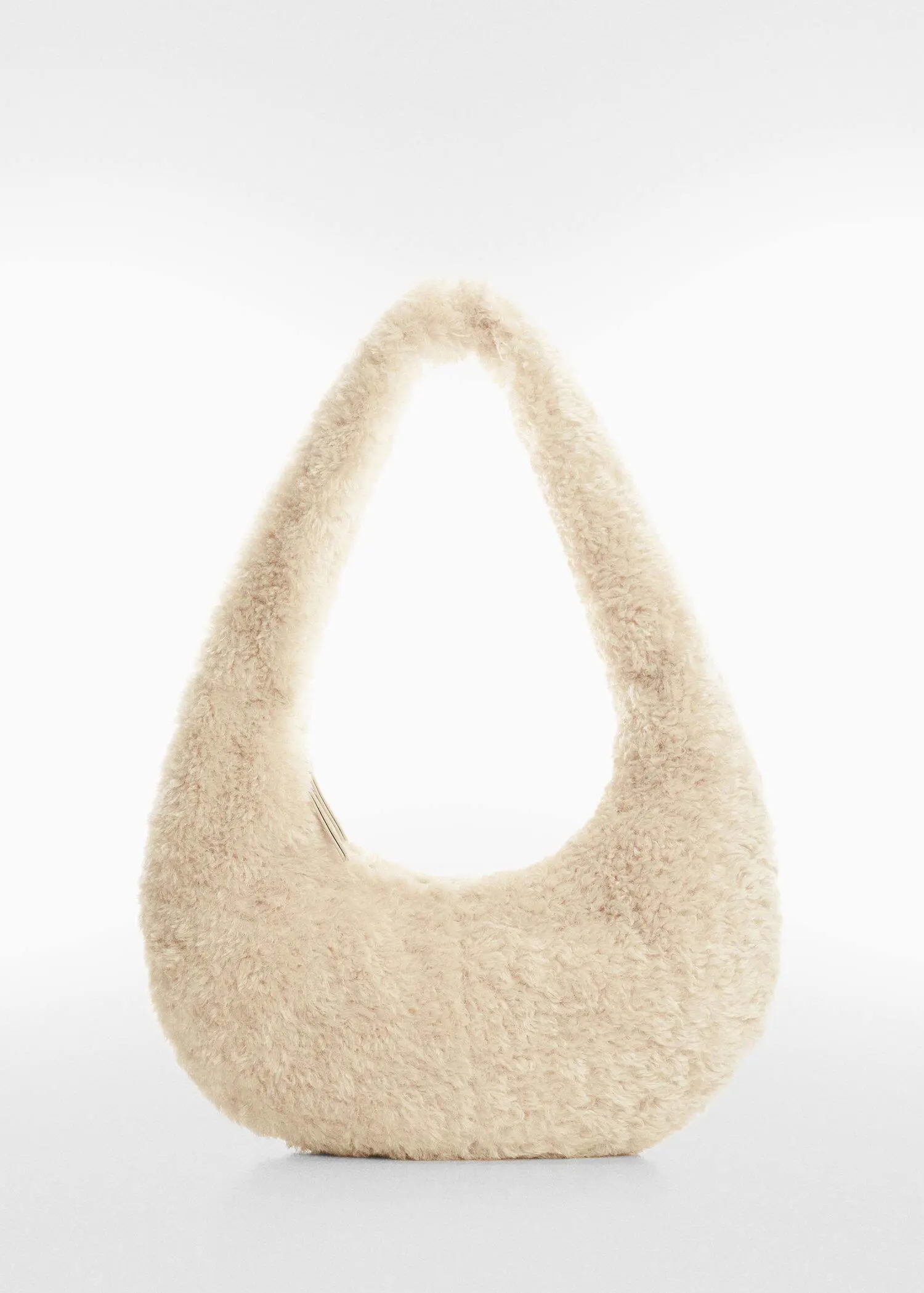 Mango Fur-effect shoulder bag. 3