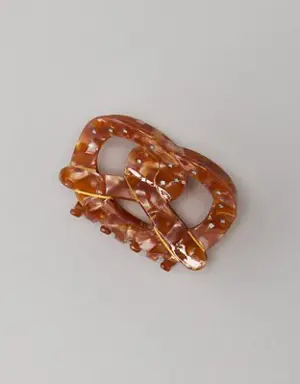 Resin Pretzel Claw Clip