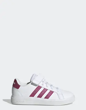 Adidas Grand Court Elastic Lace and Top Strap Shoes