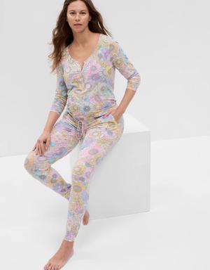 Gap Maternity Modal Henley PJ Set multi