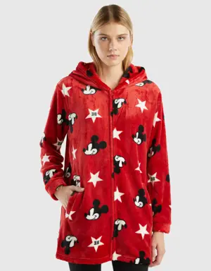 mickey mouse dressing gown with zipper