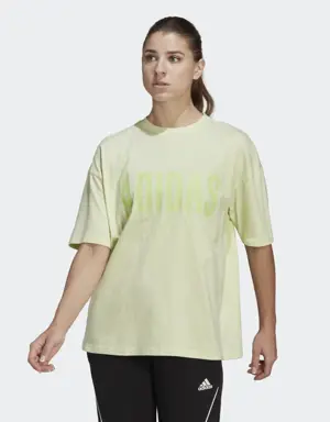 Adidas Essentials Repeat adidas Logo Oversized T-Shirt. 2 Adidas Essentials Repeat adidas Logo Oversized T-Shirt. 2
