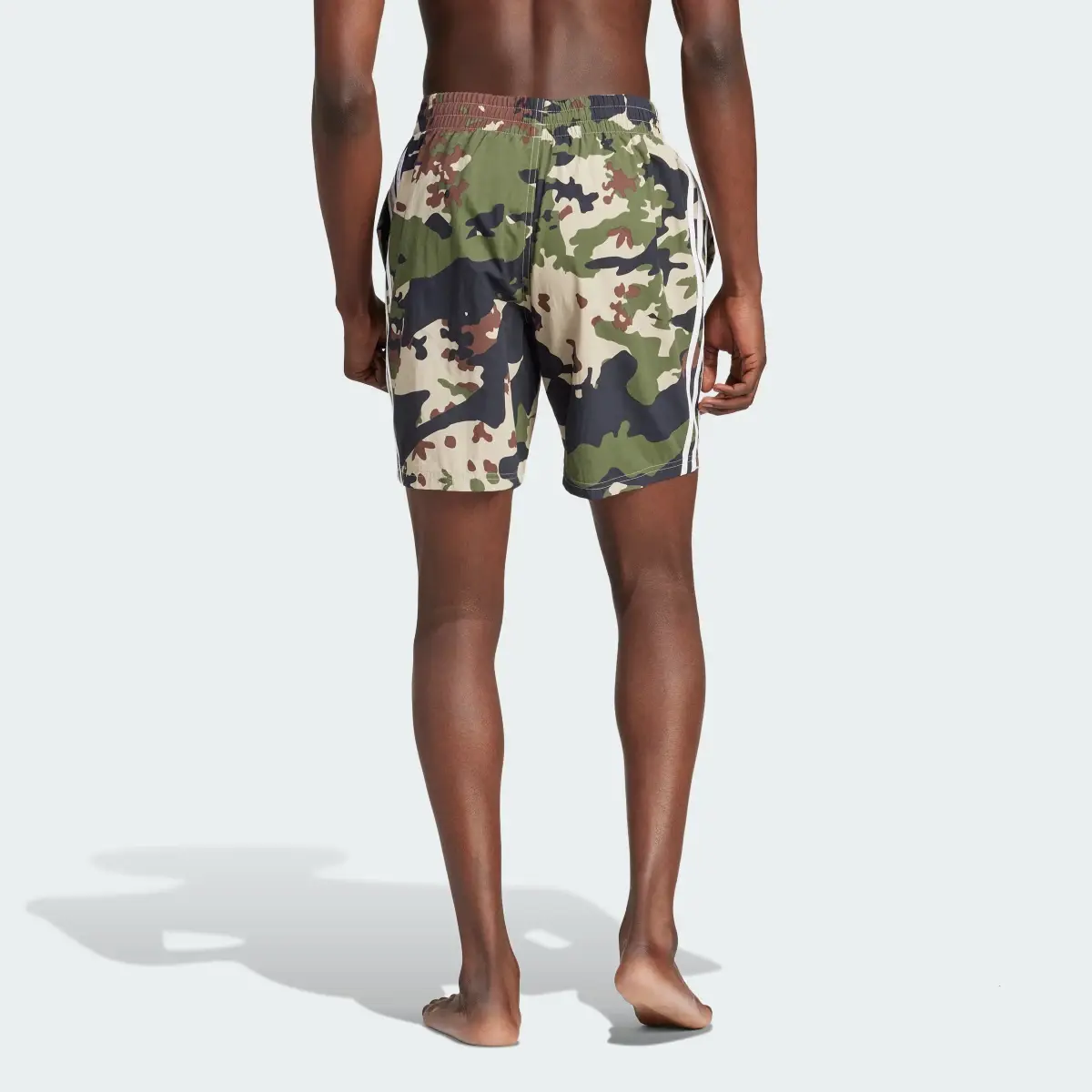 Adidas Camo Allover Print Swim Shorts. 3