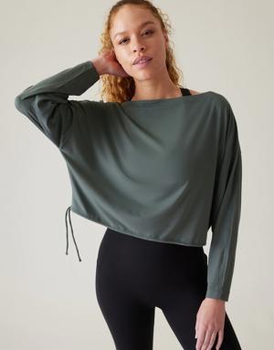 Athleta Cool Down Top green