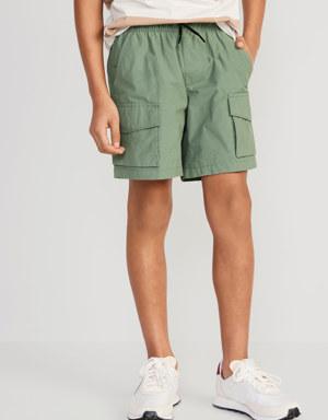 Straight Cargo Jogger Shorts for Boys (Above Knee) green