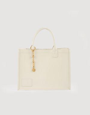 Leather tote bag with chain jewellery Login to add to Wish list