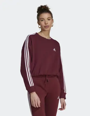 Essentials 3-Stripes Crop Sweatshirt