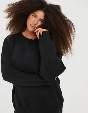 By Aerie Cloud Fleece Crewneck Sweatshirt