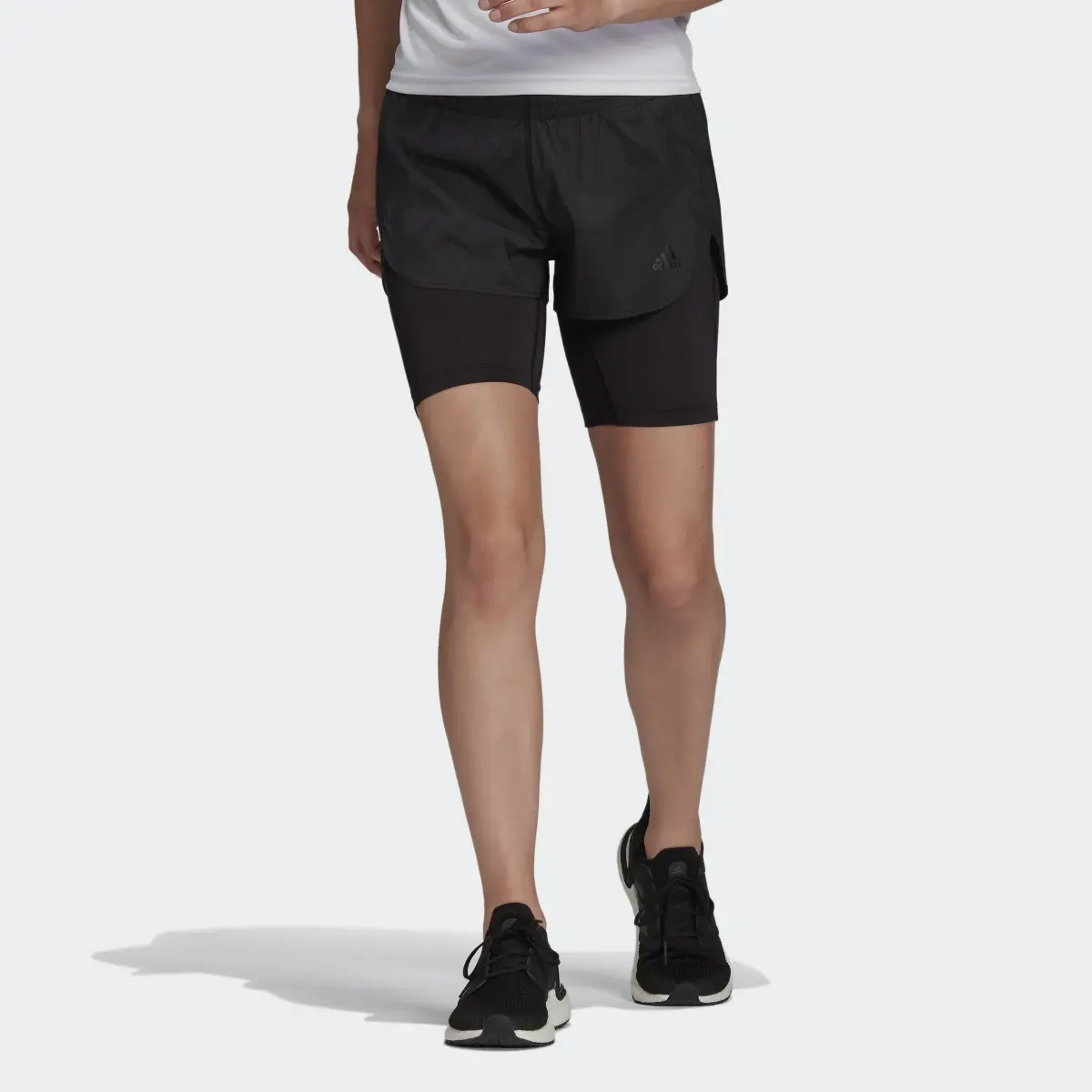 Adidas Run Fast Two-in-One Shorts. 1
