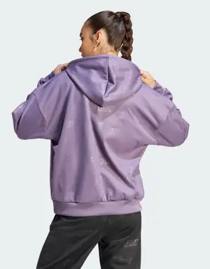 Adidas Felpa con cappuccio Embossed Monogram Fleece. 3 Adidas Felpa con cappuccio Embossed Monogram Fleece. 3