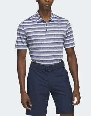 Adidas Two-Color Striped Polo Shirt