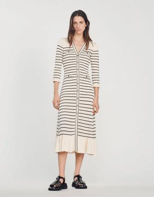Long sailor-striped dress Login to add to Wish list