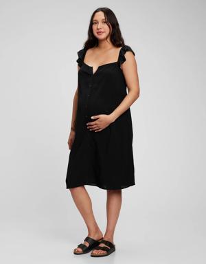 Maternity Midi Tank Dress black