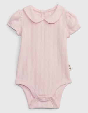 Baby Pointelle Bodysuit pink