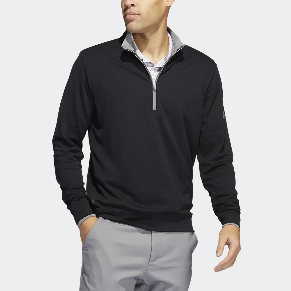 Adidas Quarter-Zip Sweatshirt. 1