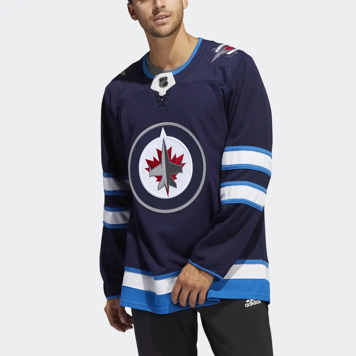 Adidas Jets Home Authentic Jersey. 1