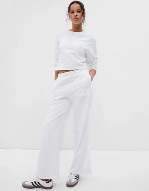 Vintage Soft Wide Leg Snap Pants white