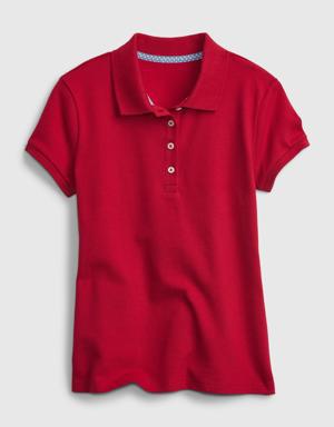 Kids Uniform Polo Shirt red