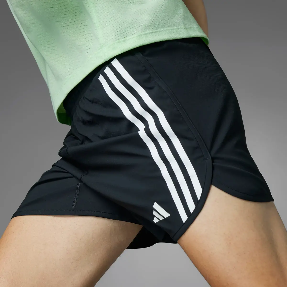 Adidas Own the Run 3-Stripes Shorts. 3