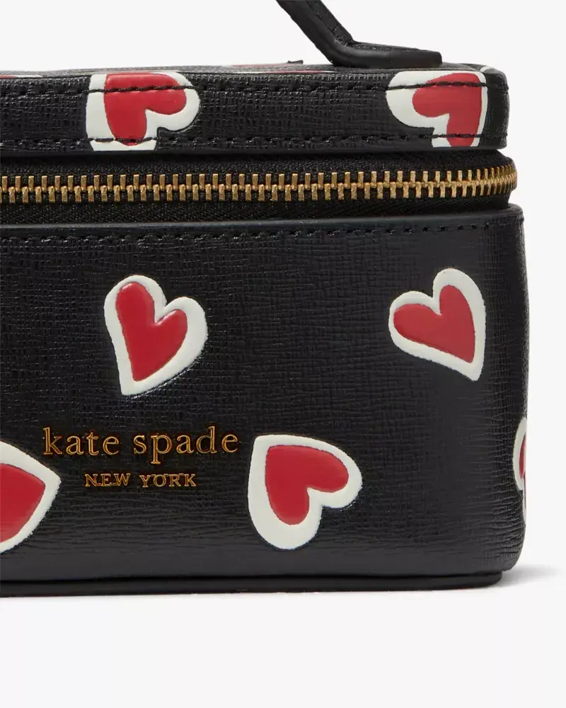 Kate Spade Morgan Stencil Hearts Jewelry Case. 3