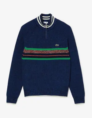 French Made High Neck Wool Sweater