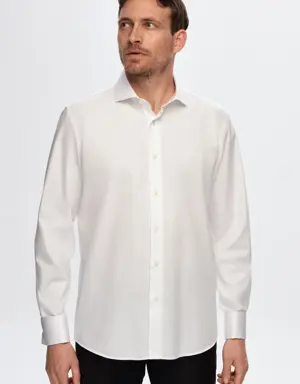 Damat Slim Fit Beyaz %100 Pamuk Gömlek