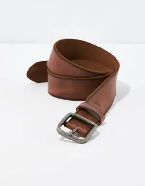 O Raw Edge Leather Belt