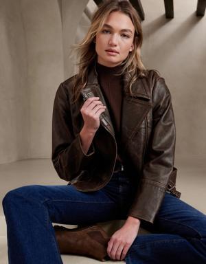 Canyon Leather Moto Jacket brown