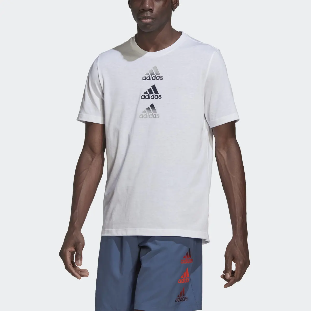 Adidas Designed to Move Logo Tee. 1