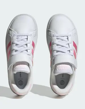 Adidas Grand Court Court Elastic Lace and Top Strap Shoes. 3