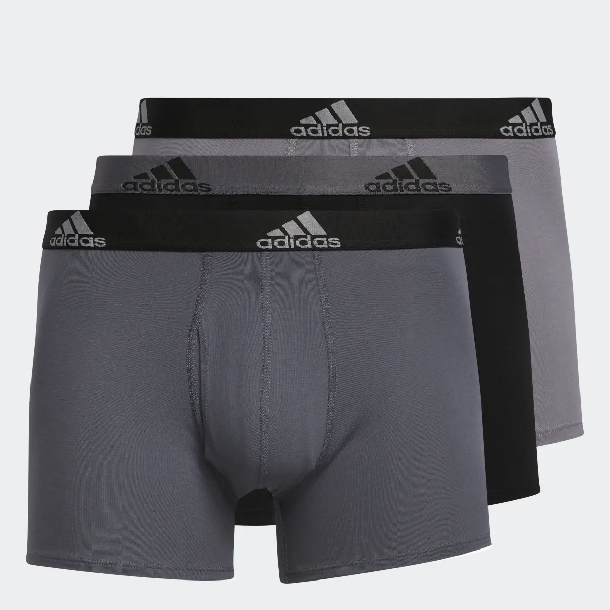 Adidas Stretch Cotton Trunk Briefs 3 Pairs. 1