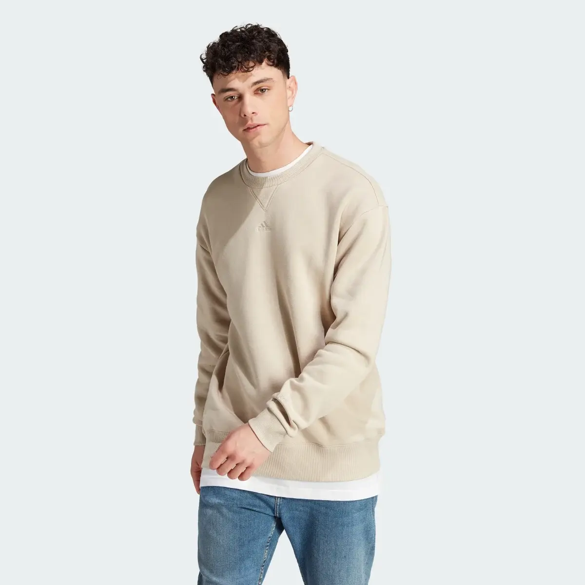 Adidas All SZN Fleece Sweatshirt. 2