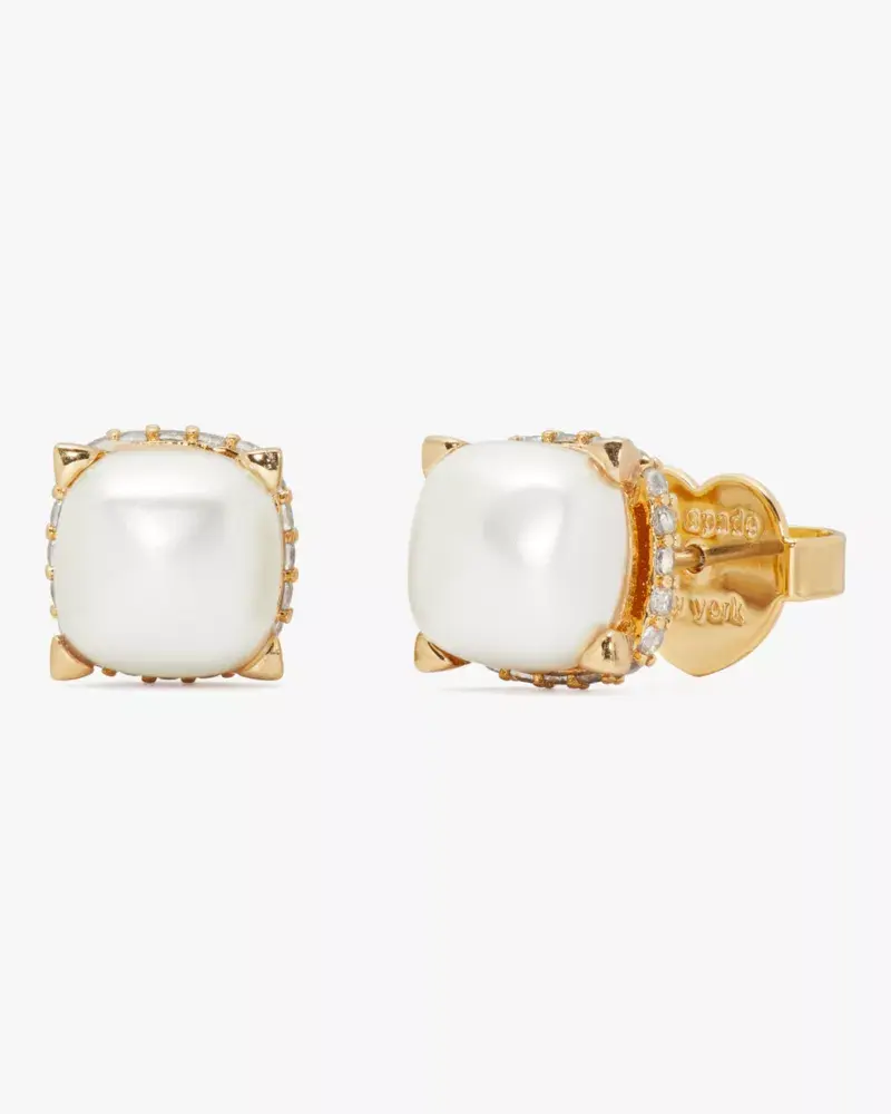 Kate Spade Little Luxuries 8mm Square Studs. 1