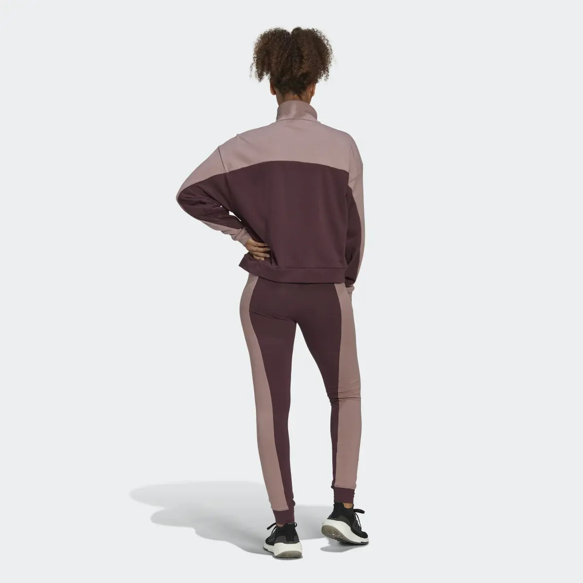 Adidas Half-Zip and Tights Track Suit. 3