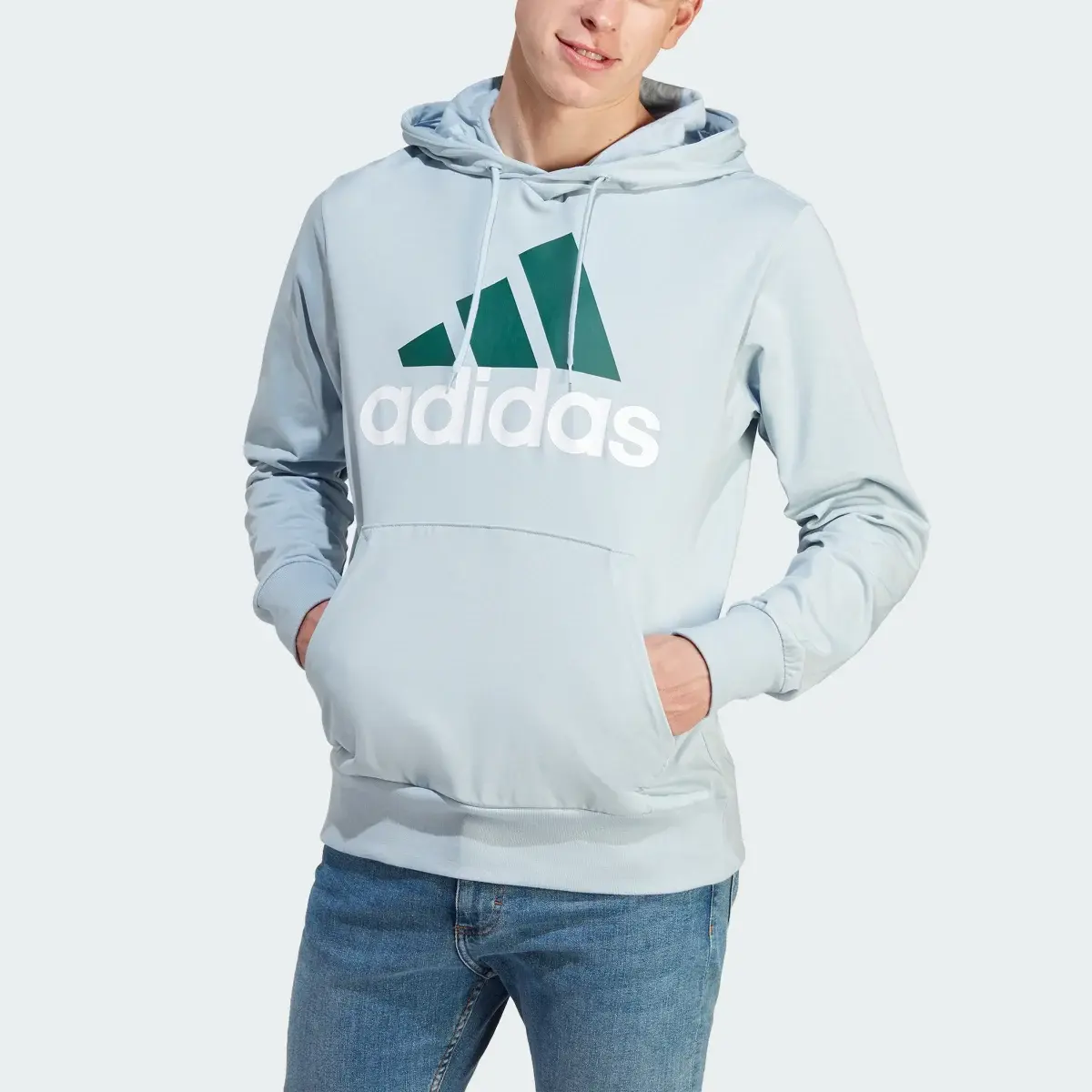 Adidas Essentials Logo Kapüşonlu Üst. 1