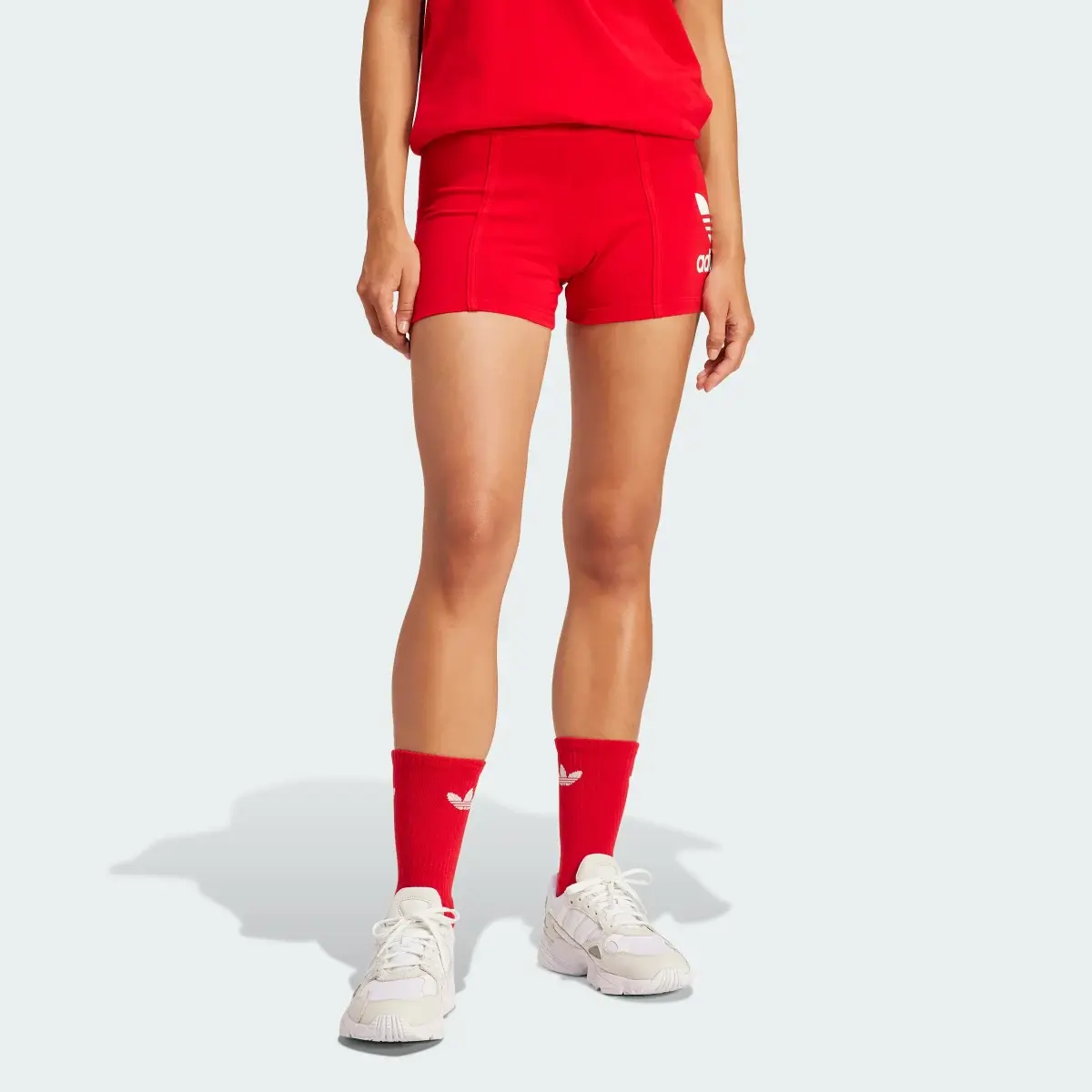 Adidas Adicolor Trefoil Short Leggings. 1